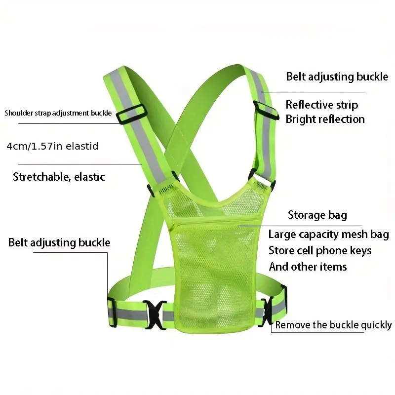 Adjustable Reflective Safety Vest - Image 3