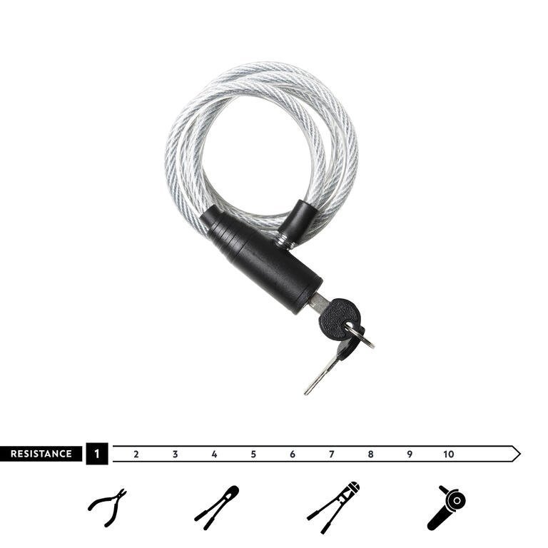 Accessories Lock with Key 100 Grey - Image 2