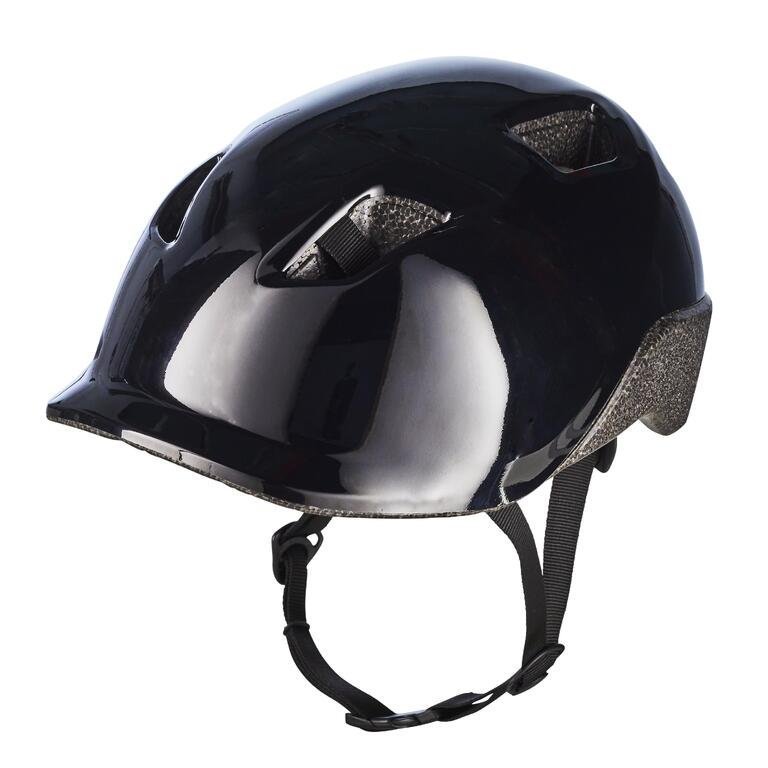 Kids' Bike Helmet 100 Black - Image 4