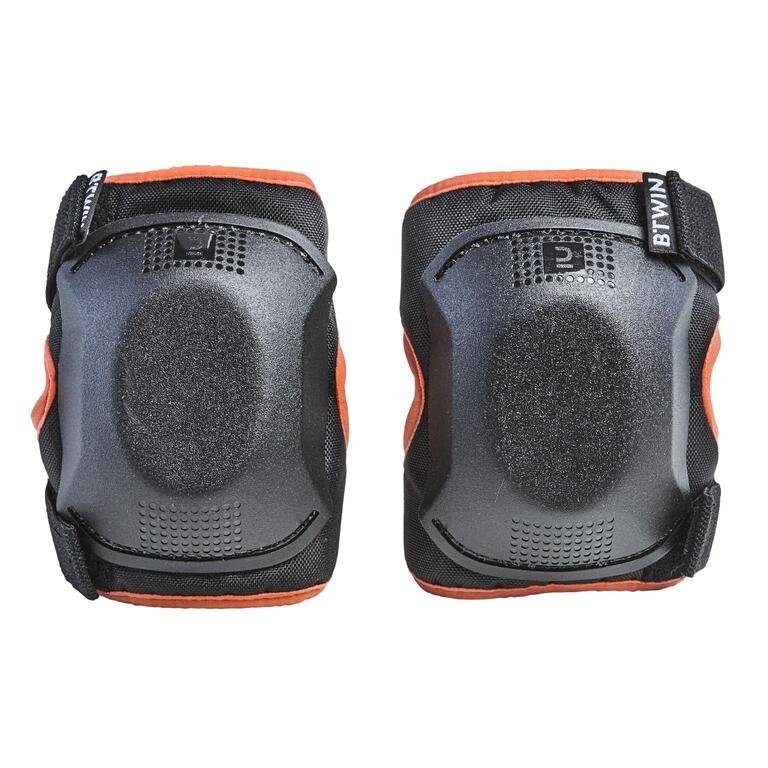 One Size Cycling Elbow and Knee Protectors Set 3 to 6 Years orange - Image 2