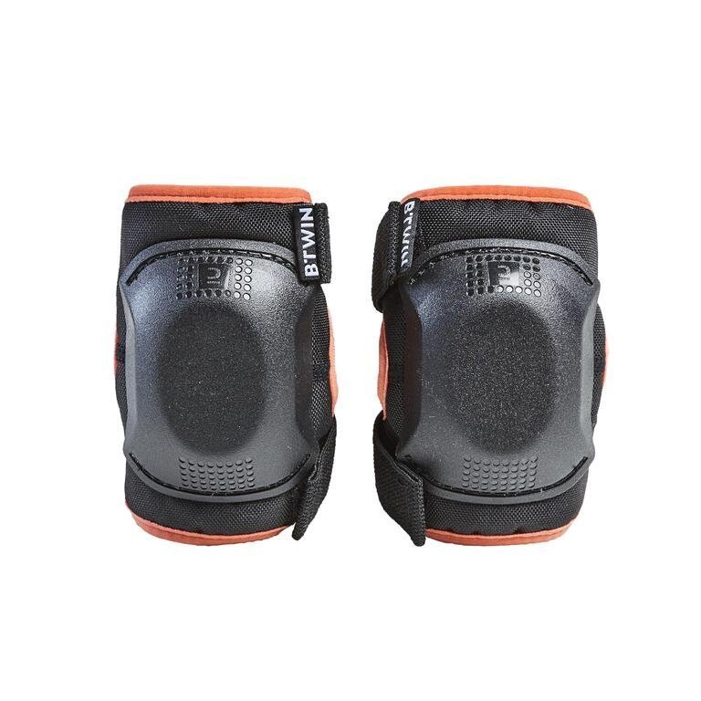 One Size Cycling Elbow and Knee Protectors Set 3 to 6 Years orange - Image 3