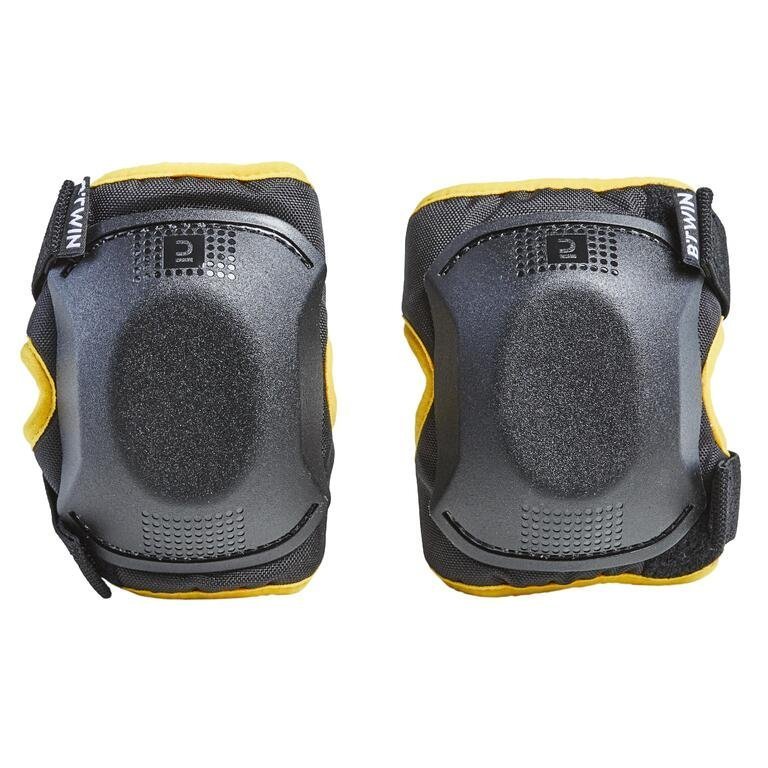 One Size Cycling Elbow and Knee Protectors Set 3 to 6 Years Yellow - Image 2